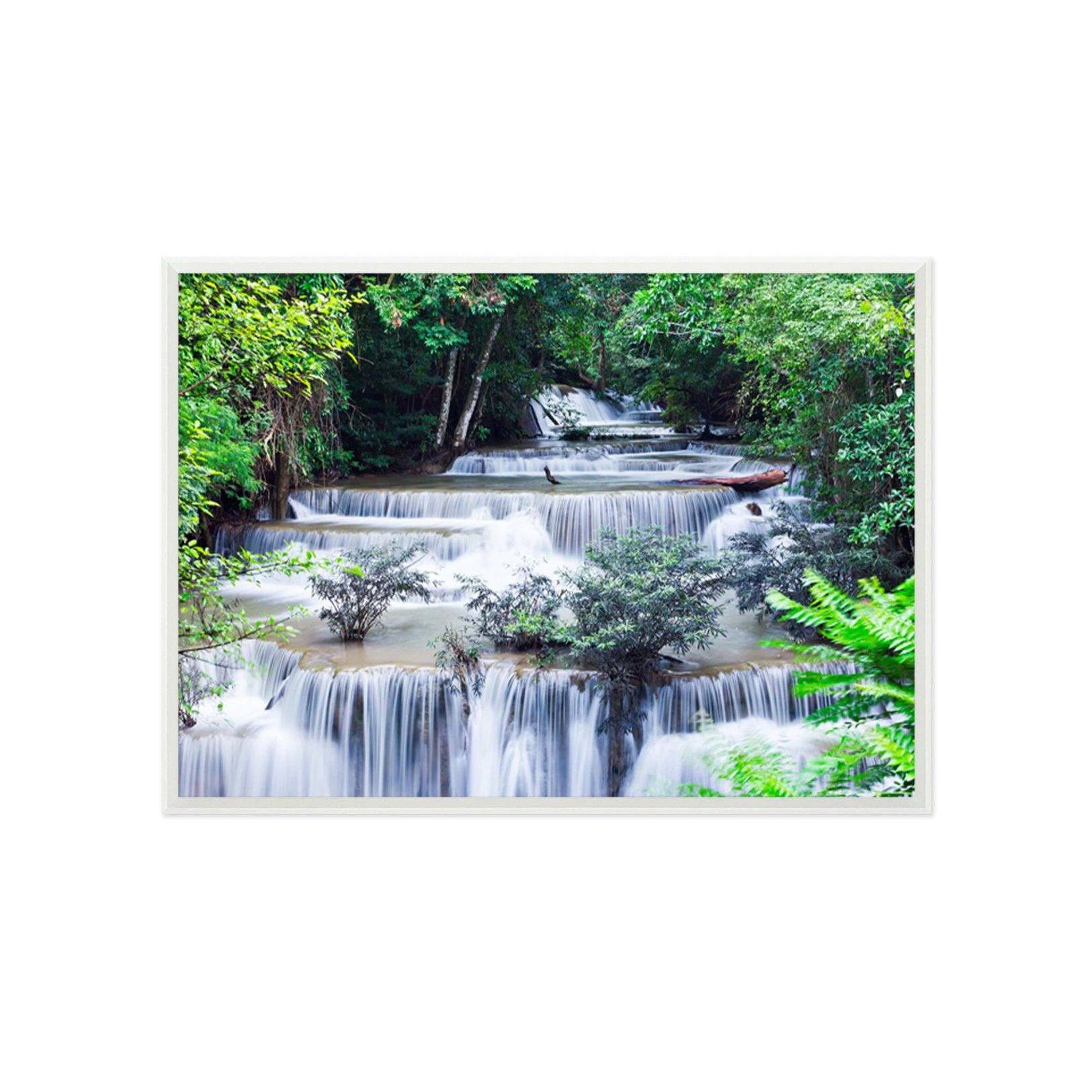 3D Layered River 165 Fake Framed Print Painting Wallpaper AJ Creativity Home