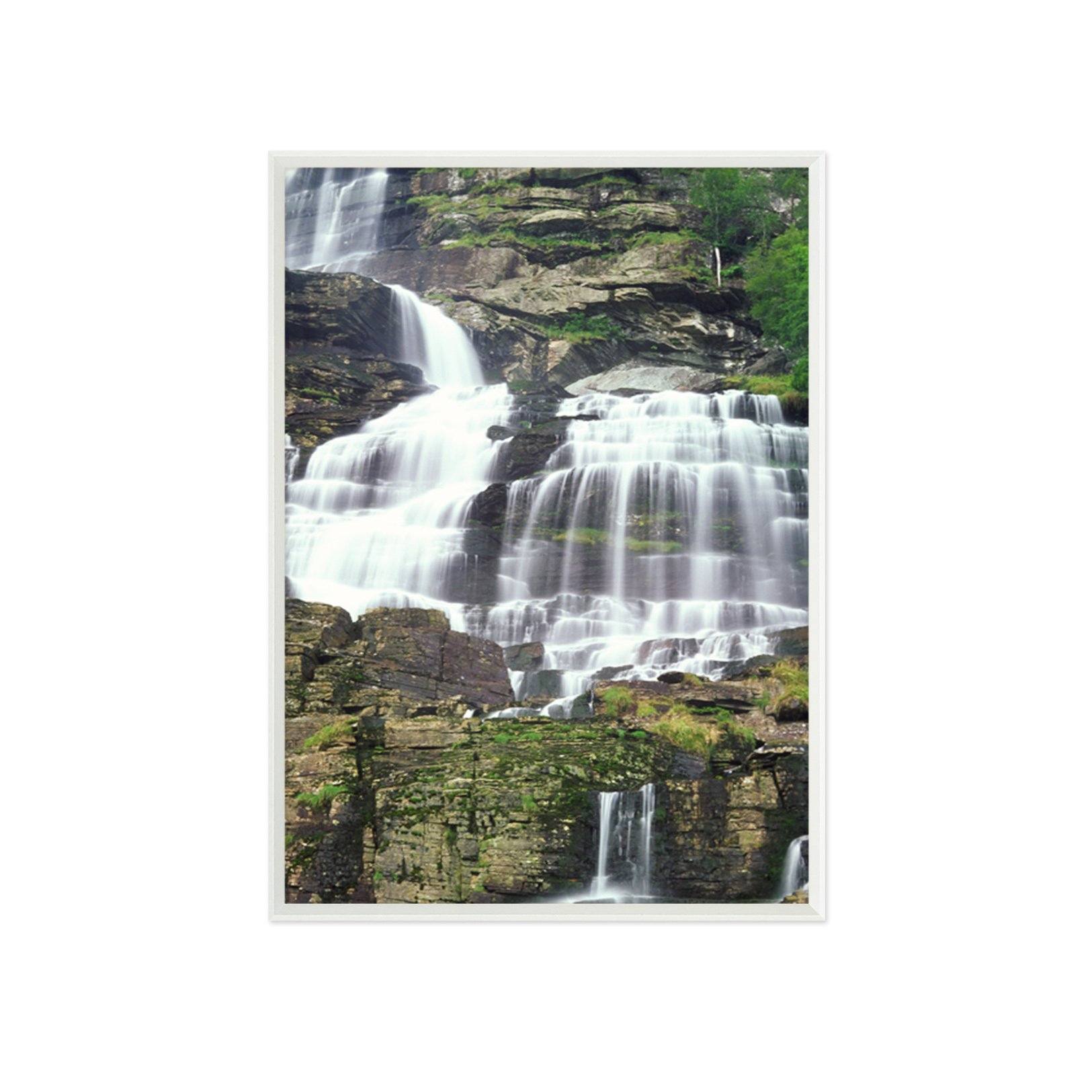 3D Cliffs Mountain 065 Fake Framed Print Painting Wallpaper AJ Creativity Home