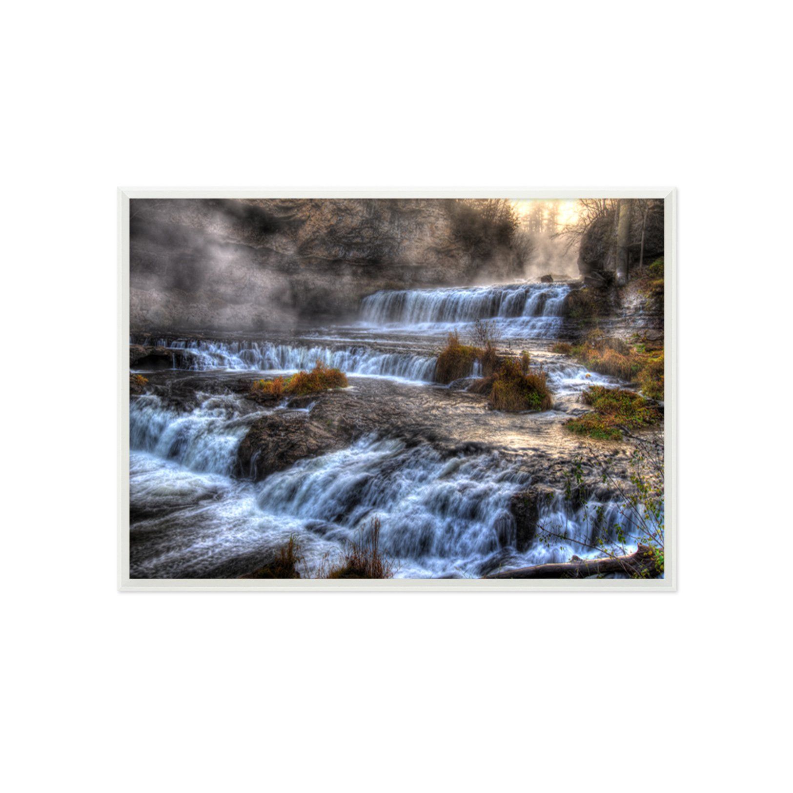 3D Small River 175 Fake Framed Print Painting Wallpaper AJ Creativity Home