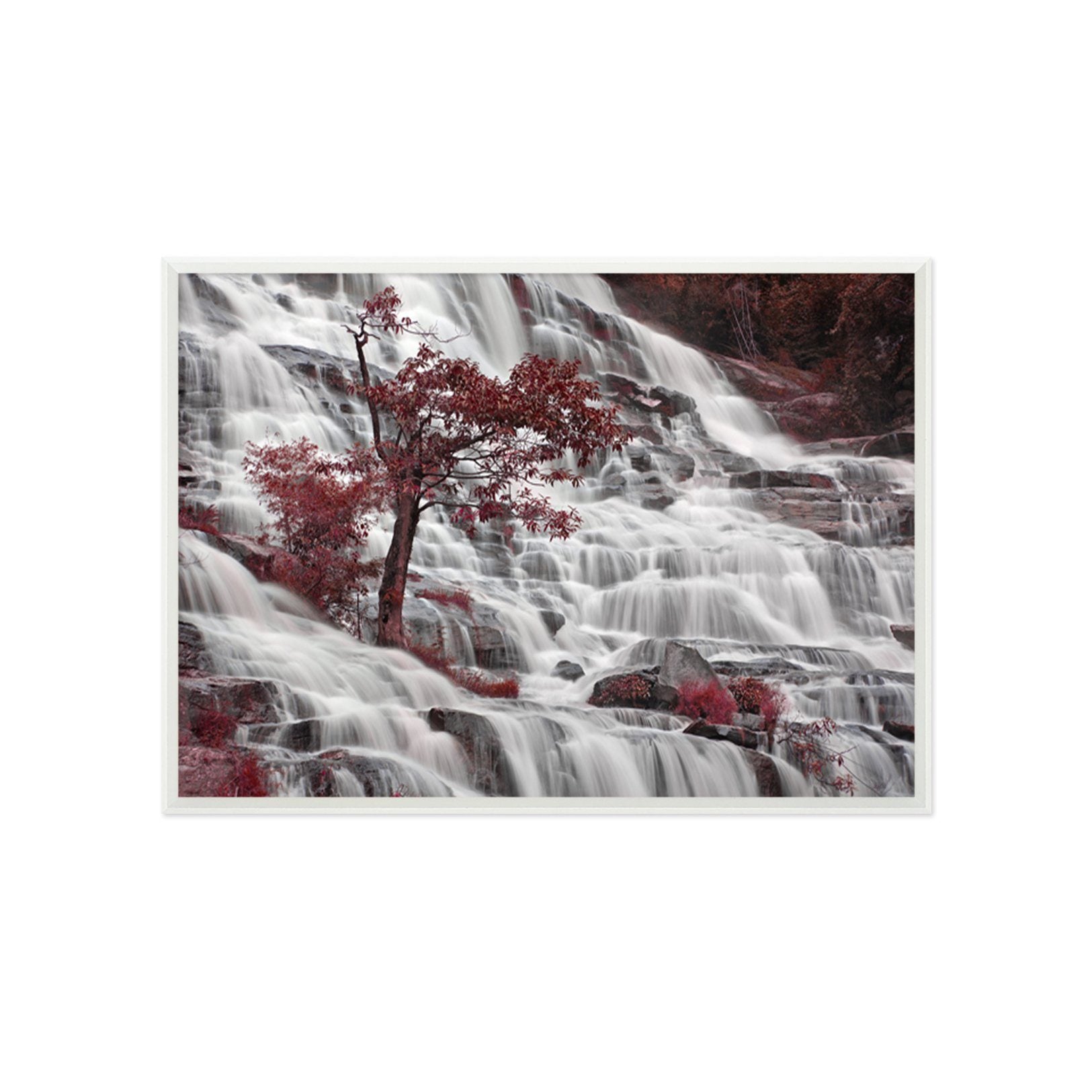 3D The Spectacular Waterfall 151 Fake Framed Print Painting Wallpaper AJ Creativity Home