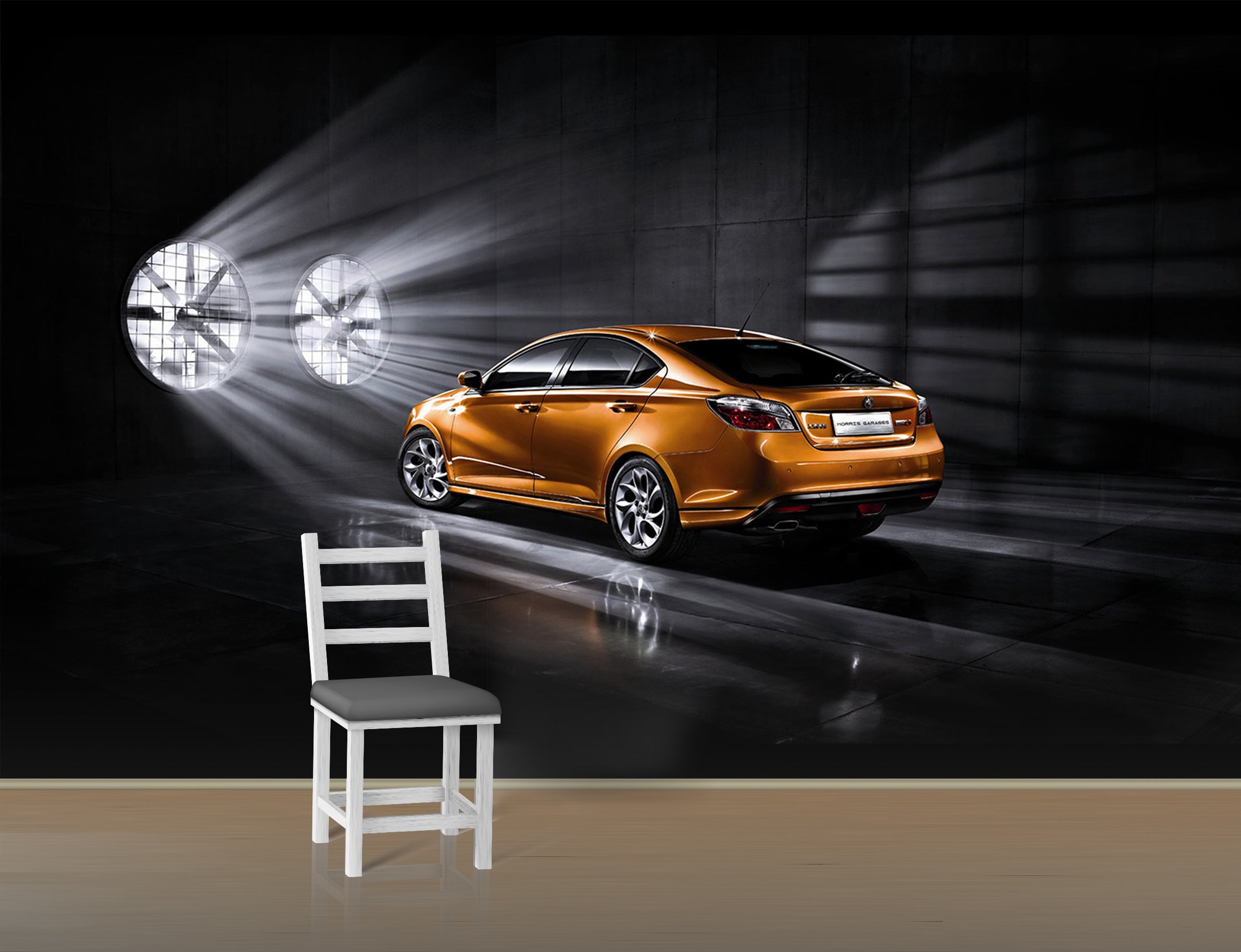 3D Parking Lot Car 019 Vehicle Wall Murals