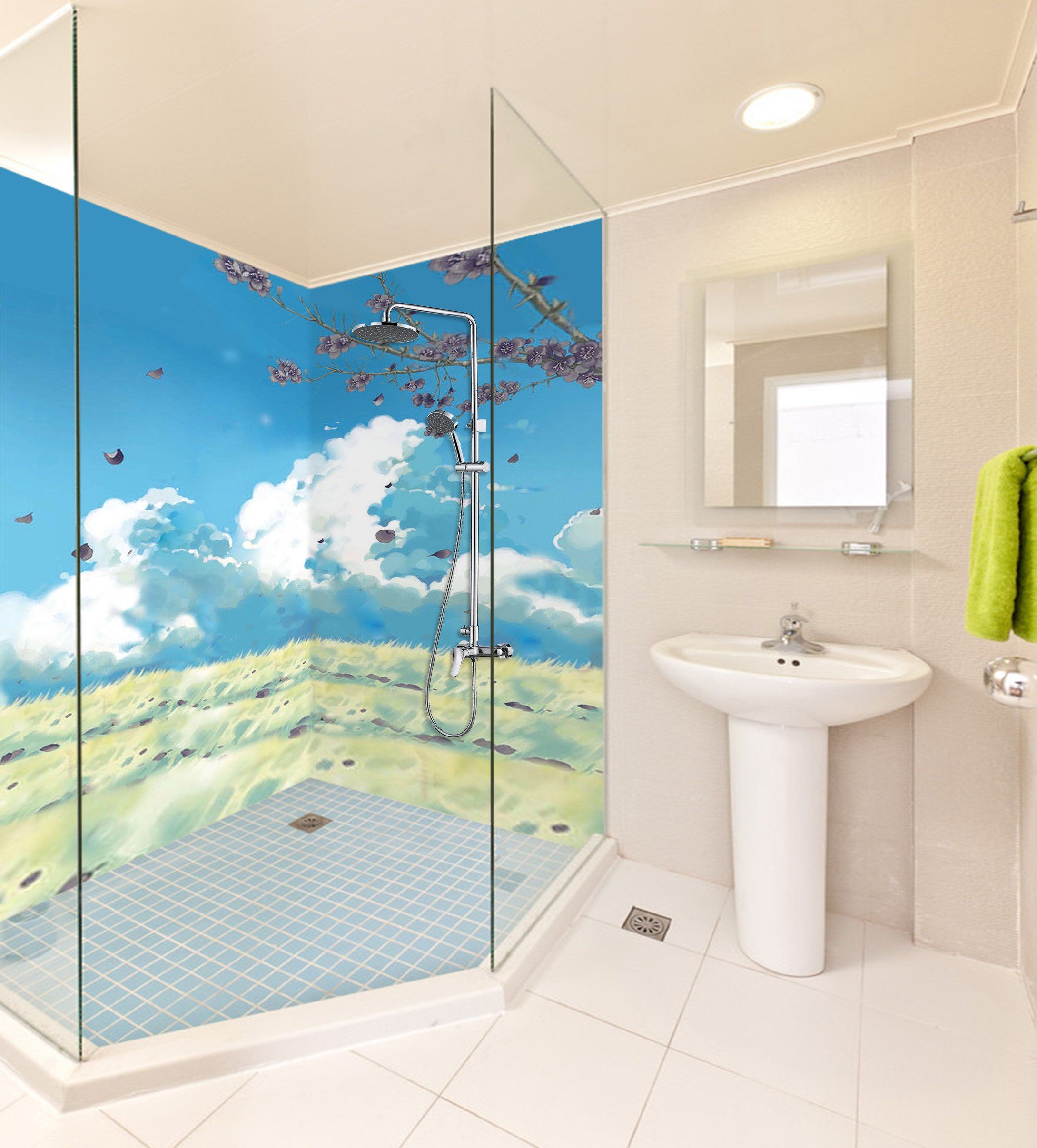 3D Nature Scenery 25 Bathroom Wallpaper Wallpaper AJ Wallpaper