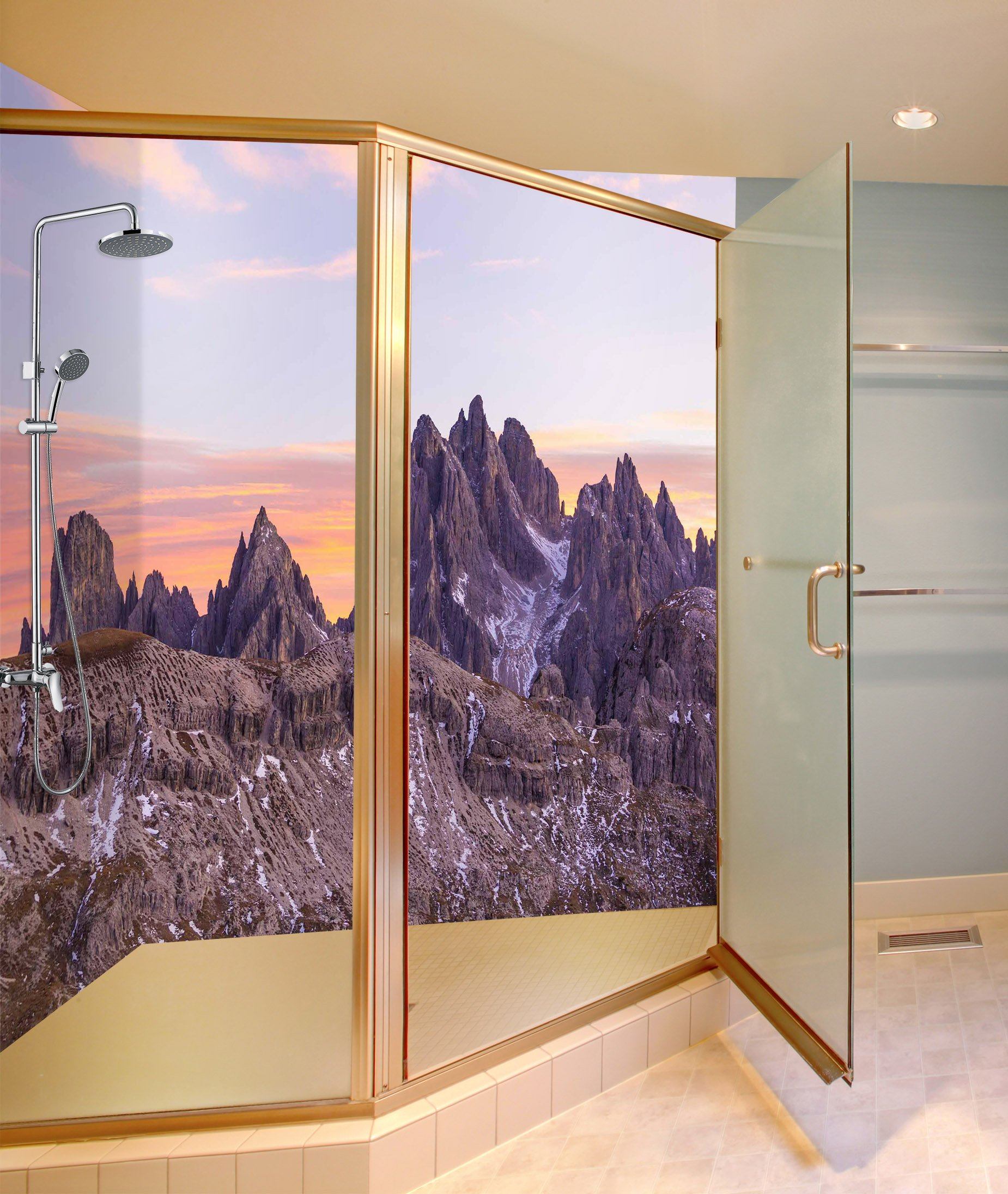 3D Bare Mountains 85 Bathroom Wallpaper Wallpaper AJ Wallpaper
