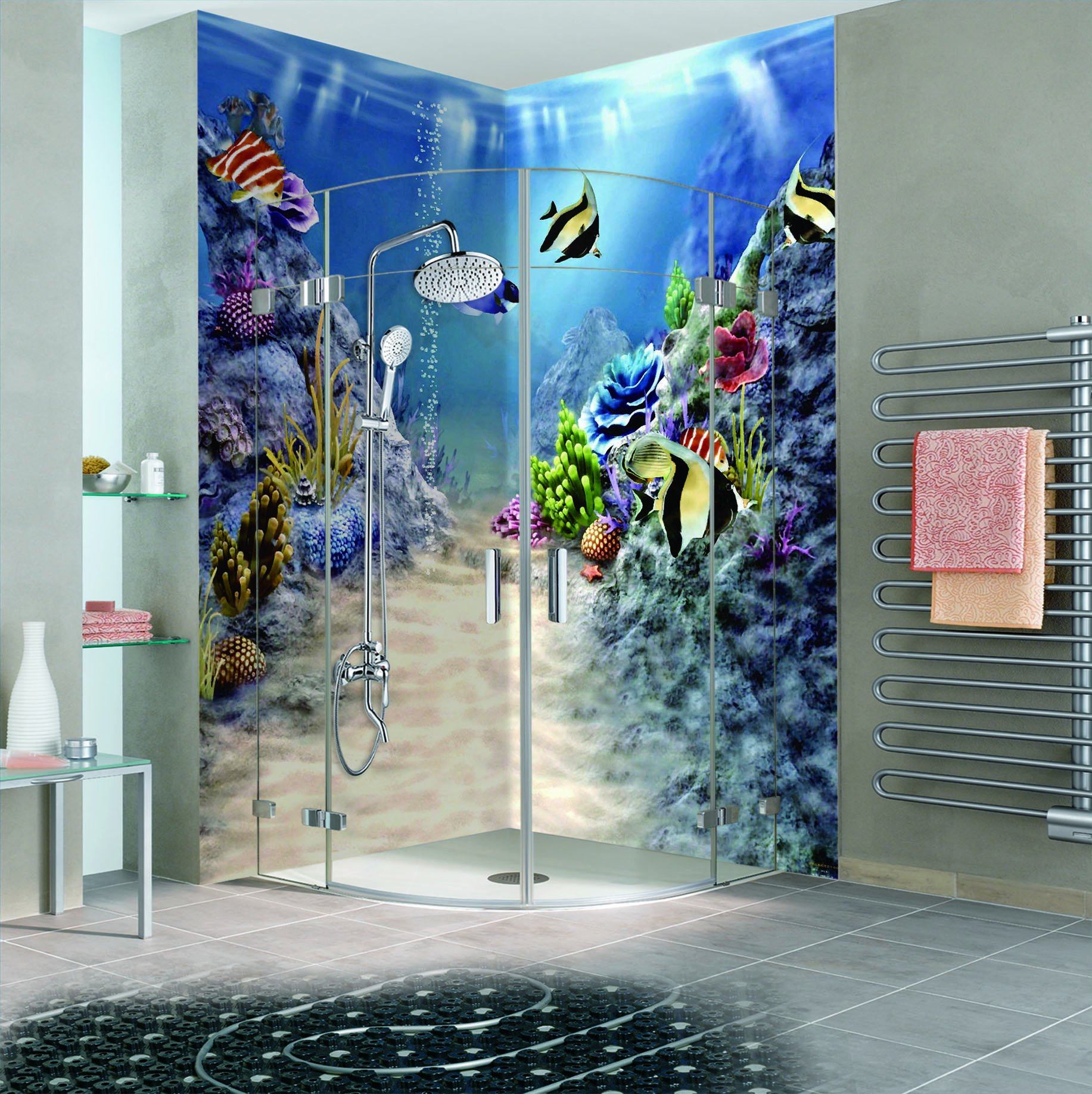 3D Seabed Path 24 Bathroom Wallpaper Wallpaper AJ Wallpaper