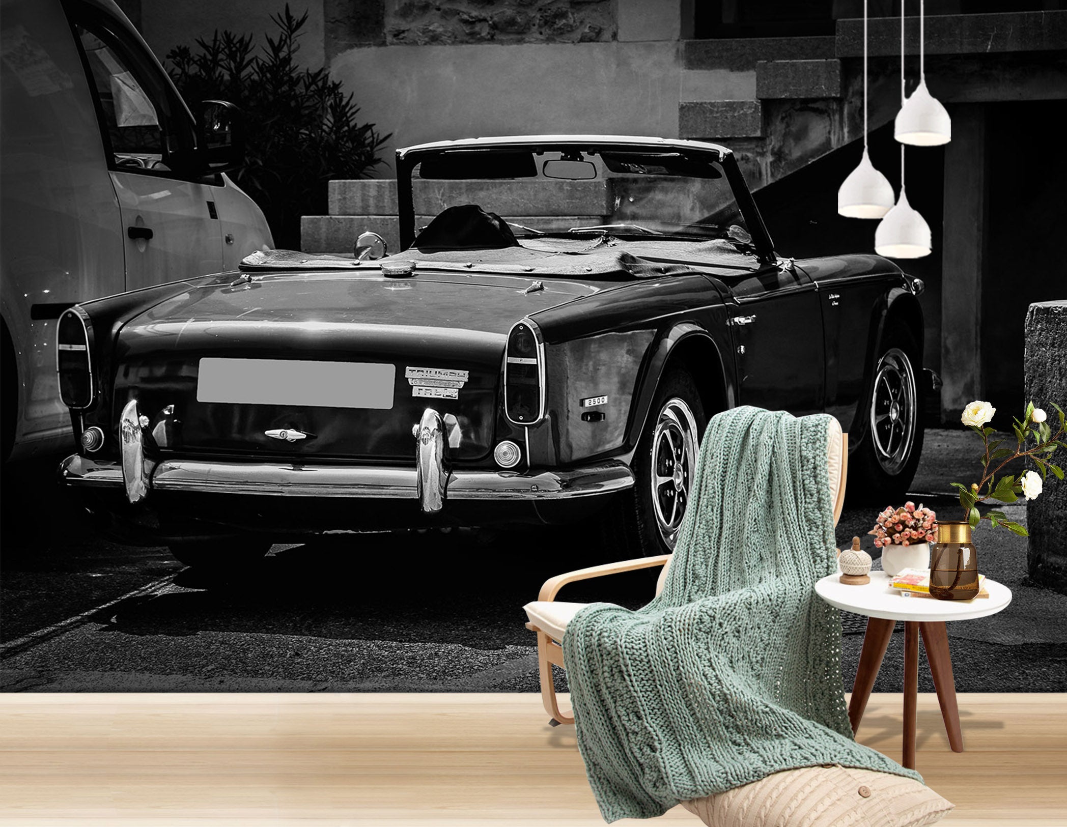 3D Black Vehicle 199 Vehicle Wall Murals