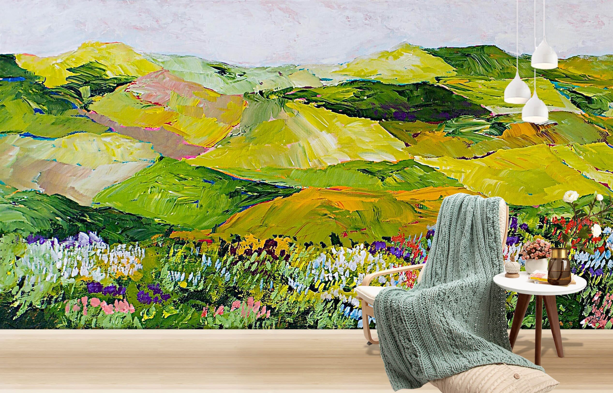 3D Green Hills 172 Allan P. Friedlander Wall Mural Wall Murals Wallpaper AJ Wallpaper 2