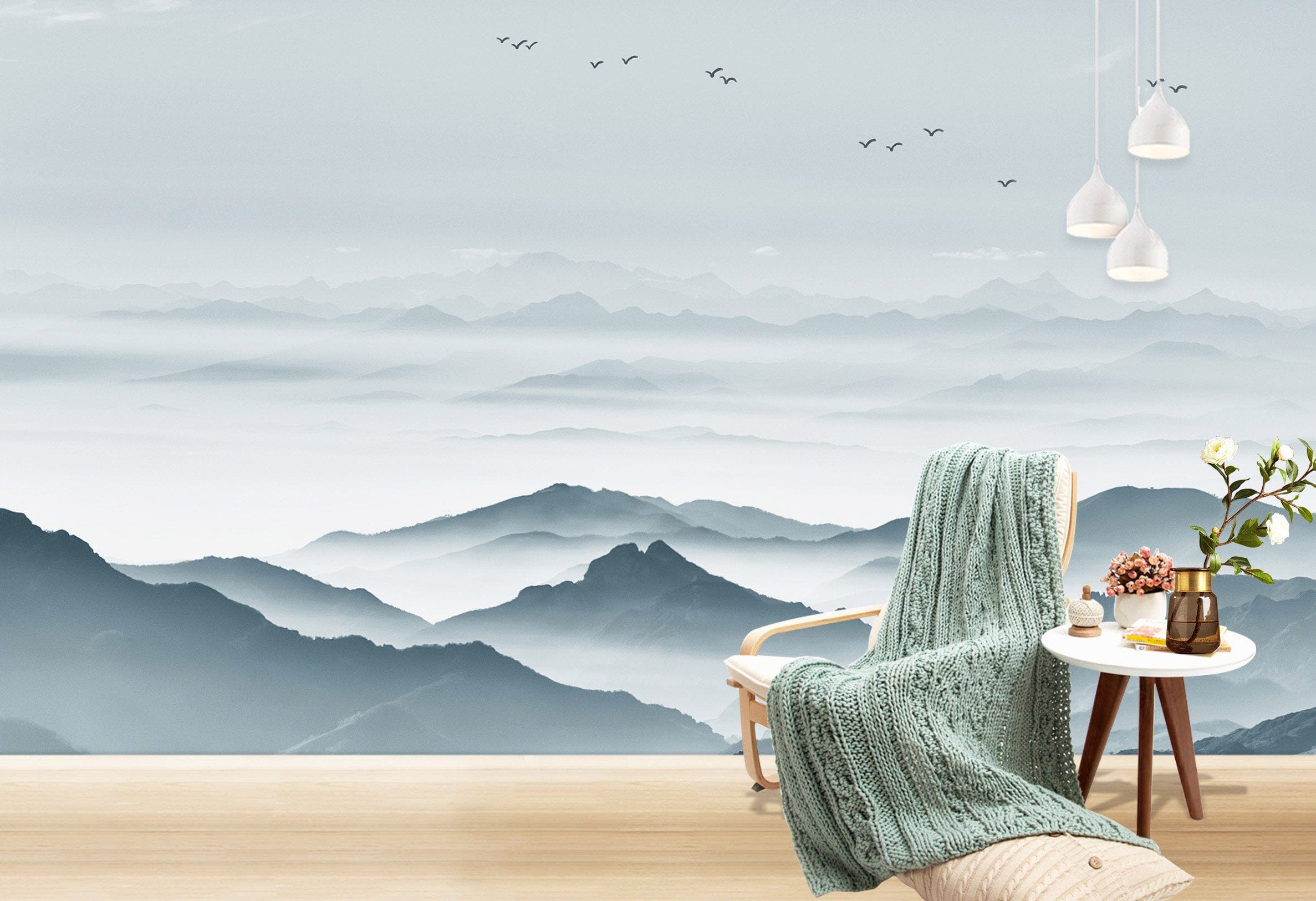 3D Rolling Hills 1423 Wall Murals Wallpaper AJ Wallpaper 2