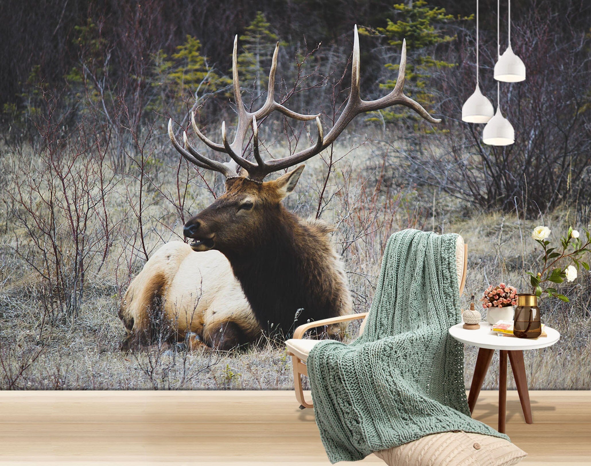 3D Prairie Deer 149 Wall Murals Wallpaper AJ Wallpaper 2