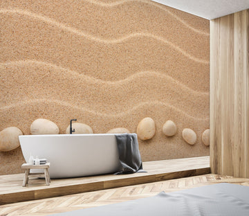 3D Beach Stone 2019 Wall Mural Wall Murals