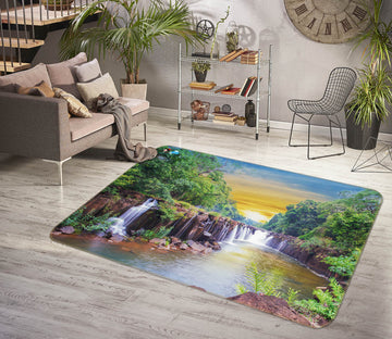 3D Beautiful Waterfall 3006 Rug Non Slip Rug Mat