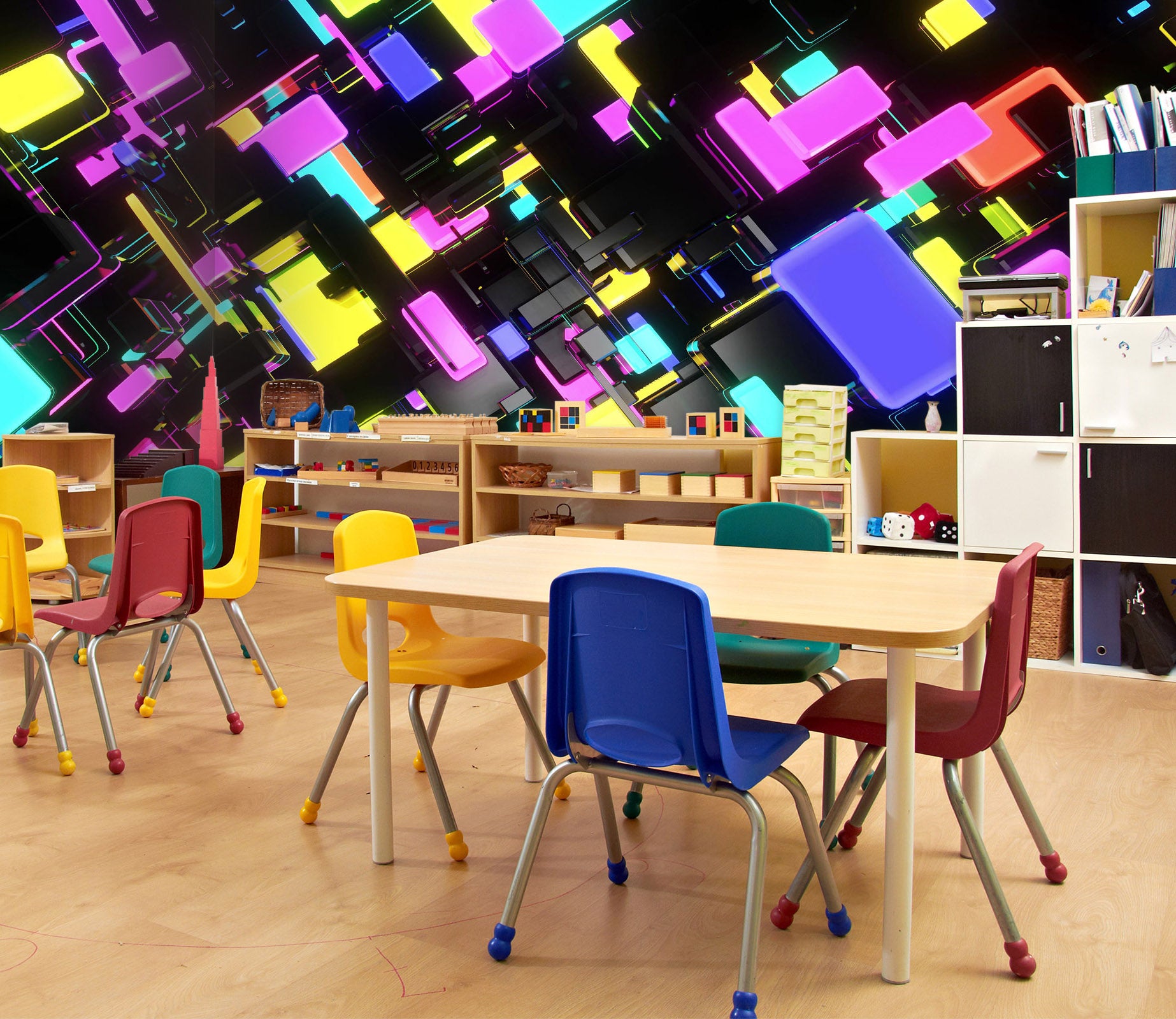 3D Purple Art 2090 Wall Mural Wall Murals