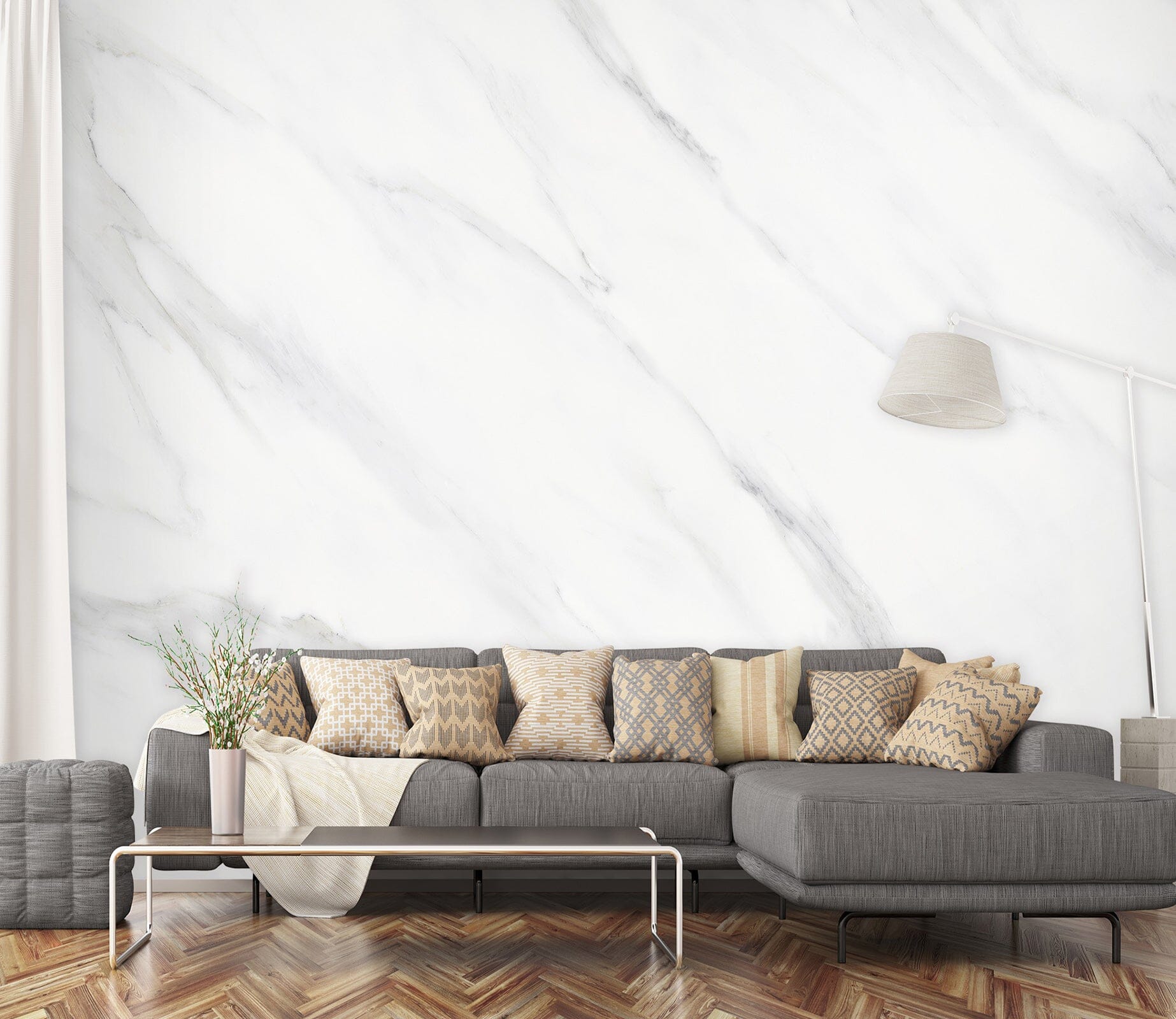 3D White Stripe 1777 Wall Murals Wallpaper AJ Wallpaper 2 