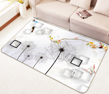 3D Dandelion 3037 Rug Non Slip Rug Mat
