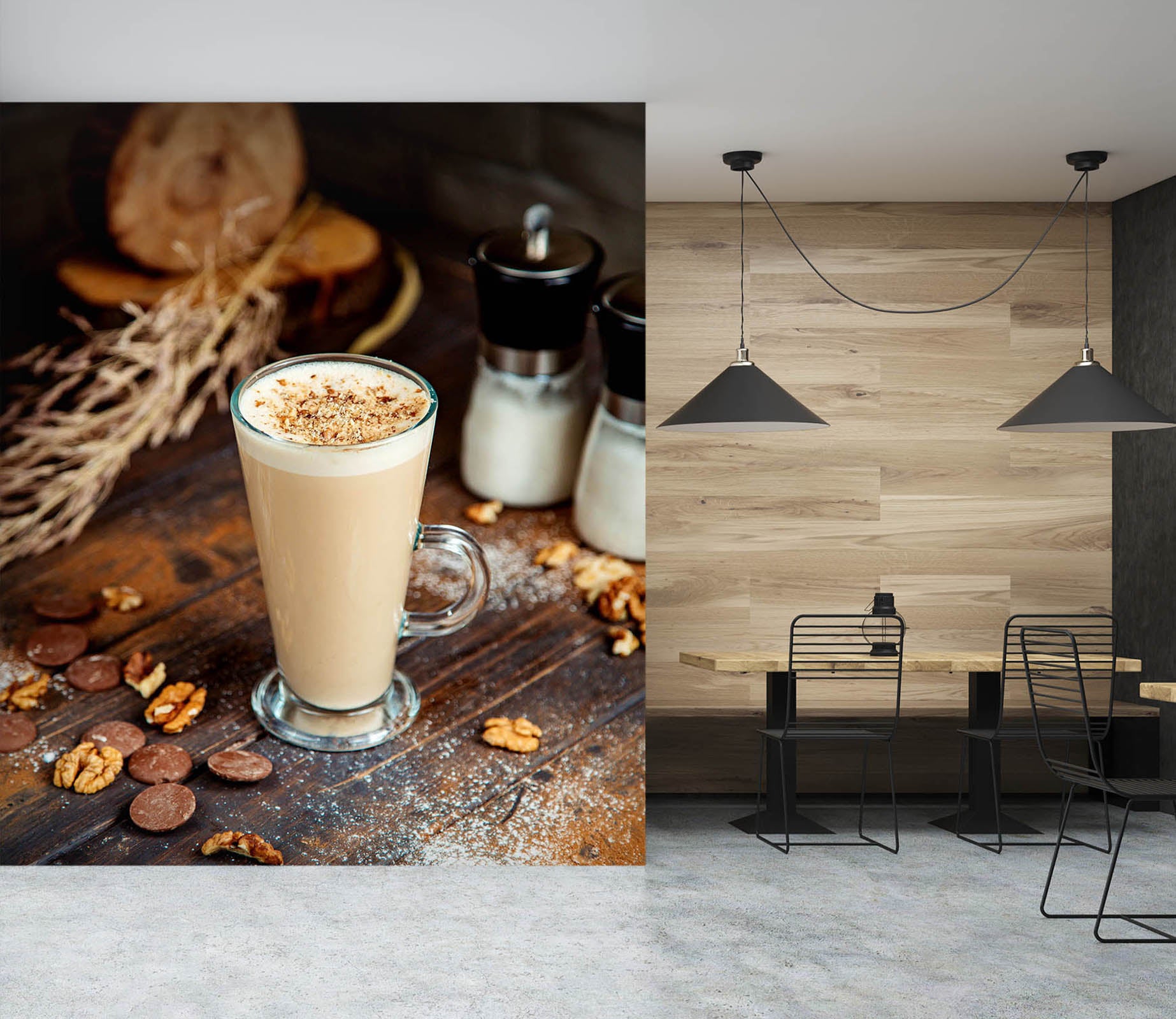 3D Pearl Tea 2110 Fruit Bubble Tea Milk Tea Shop Wall Murals