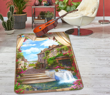 3D House Path 3089 Rug Non Slip Rug Mat
