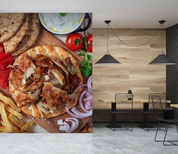 3D Grill Kebab Shop BBQ 365 Wall Mural Wall Murals Commercial