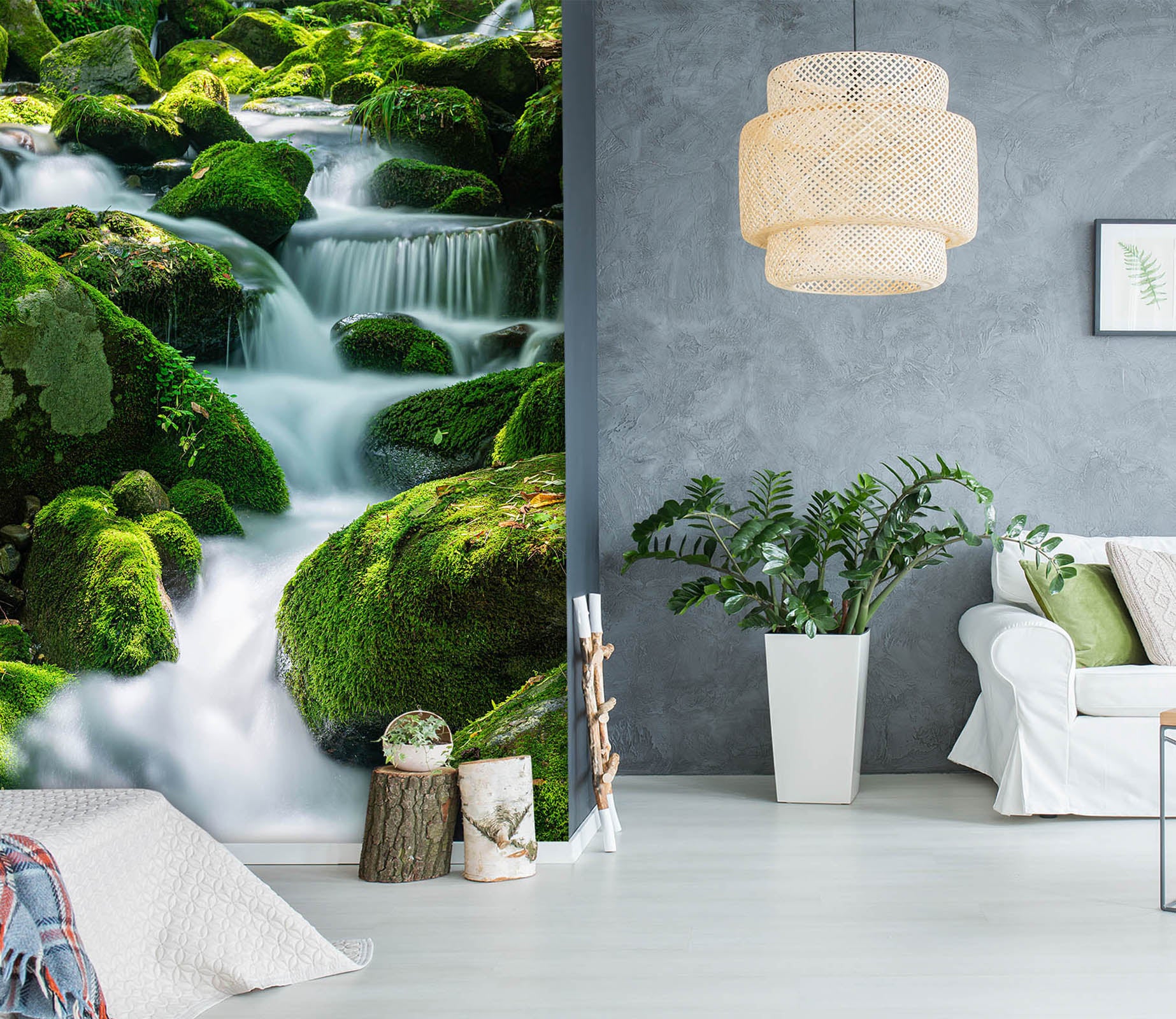 3D River Stone 2101 Wall Mural Wall Murals