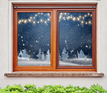 3D Starry Sky Light 1026 Christmas Window Film Print Sticker Cling Stained Glass Xmas