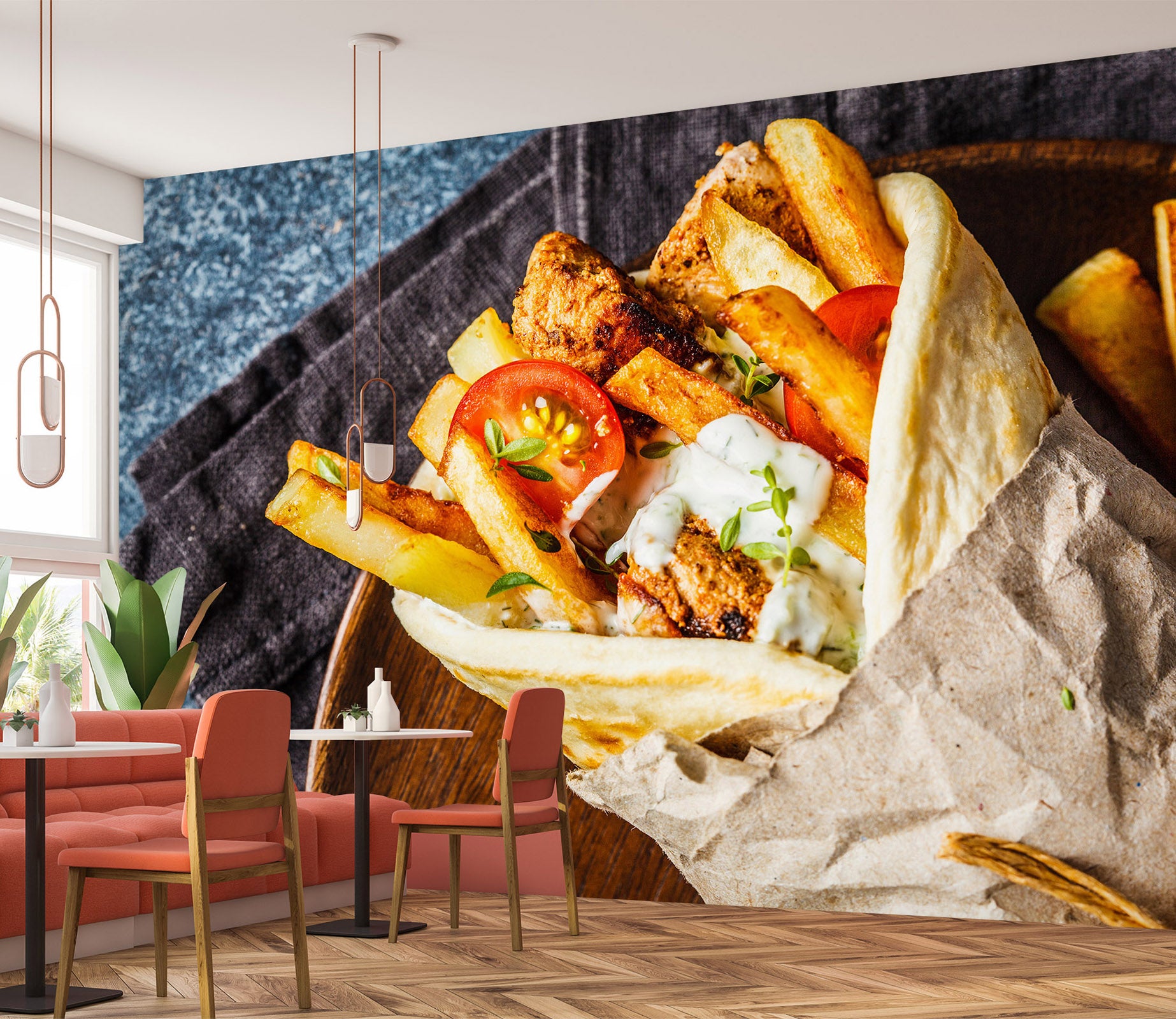 3D Grill Kebab Shop BBQ 330 Wall Mural Wall Murals Commercial