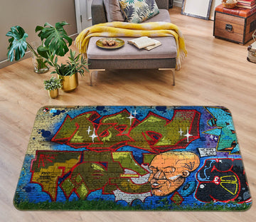 3D Graffiti Letters 3012 Rug Non Slip Rug Mat