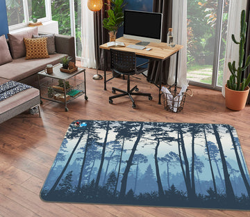 3D Forest Trees 3058 Rug Non Slip Rug Mat