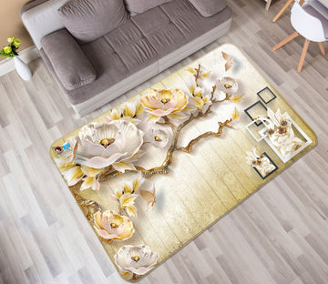 3D Flower Branch 3061 Rug Non Slip Rug Mat