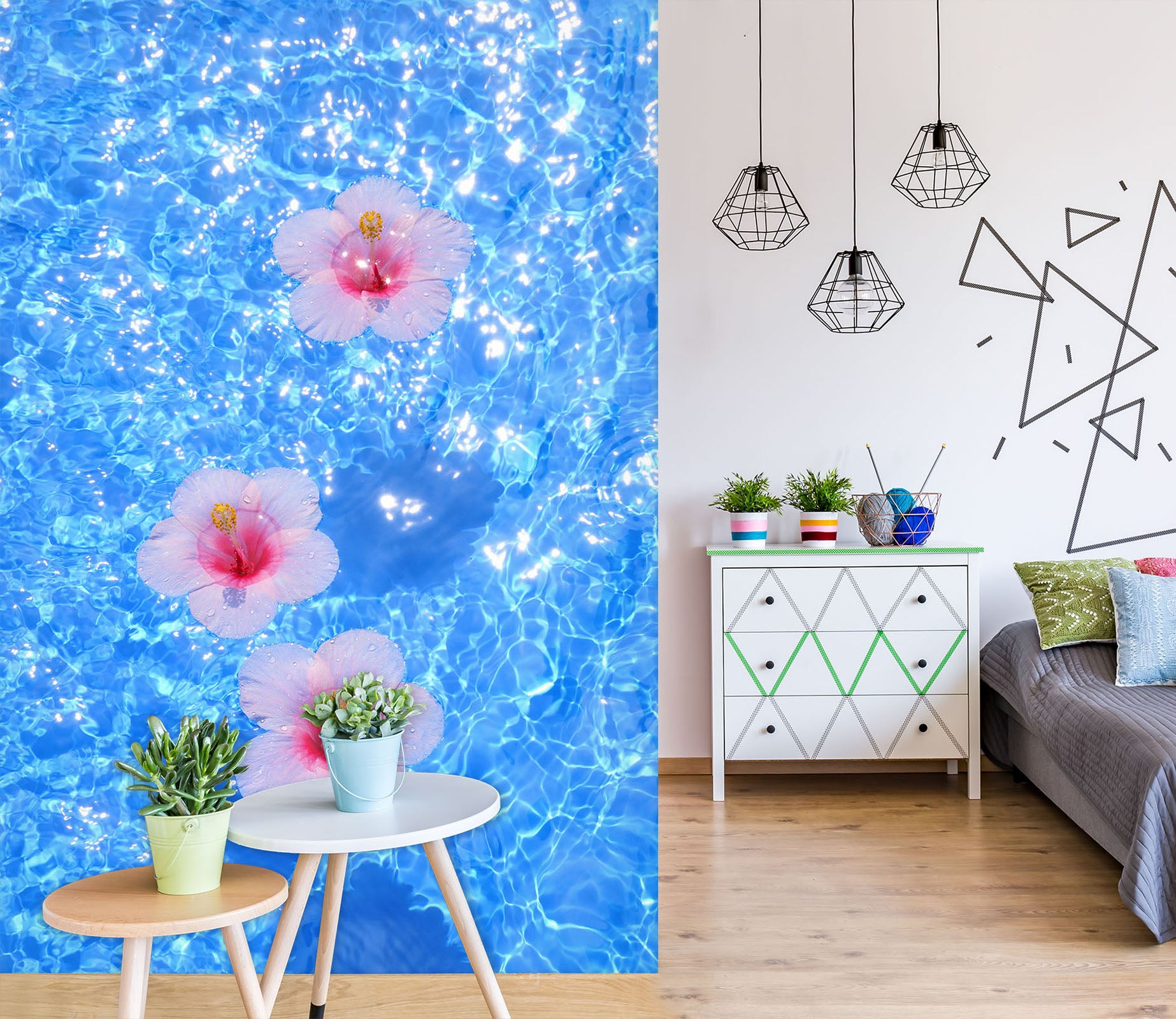 3D Pink Petals 2093 Wall Mural Wall Murals