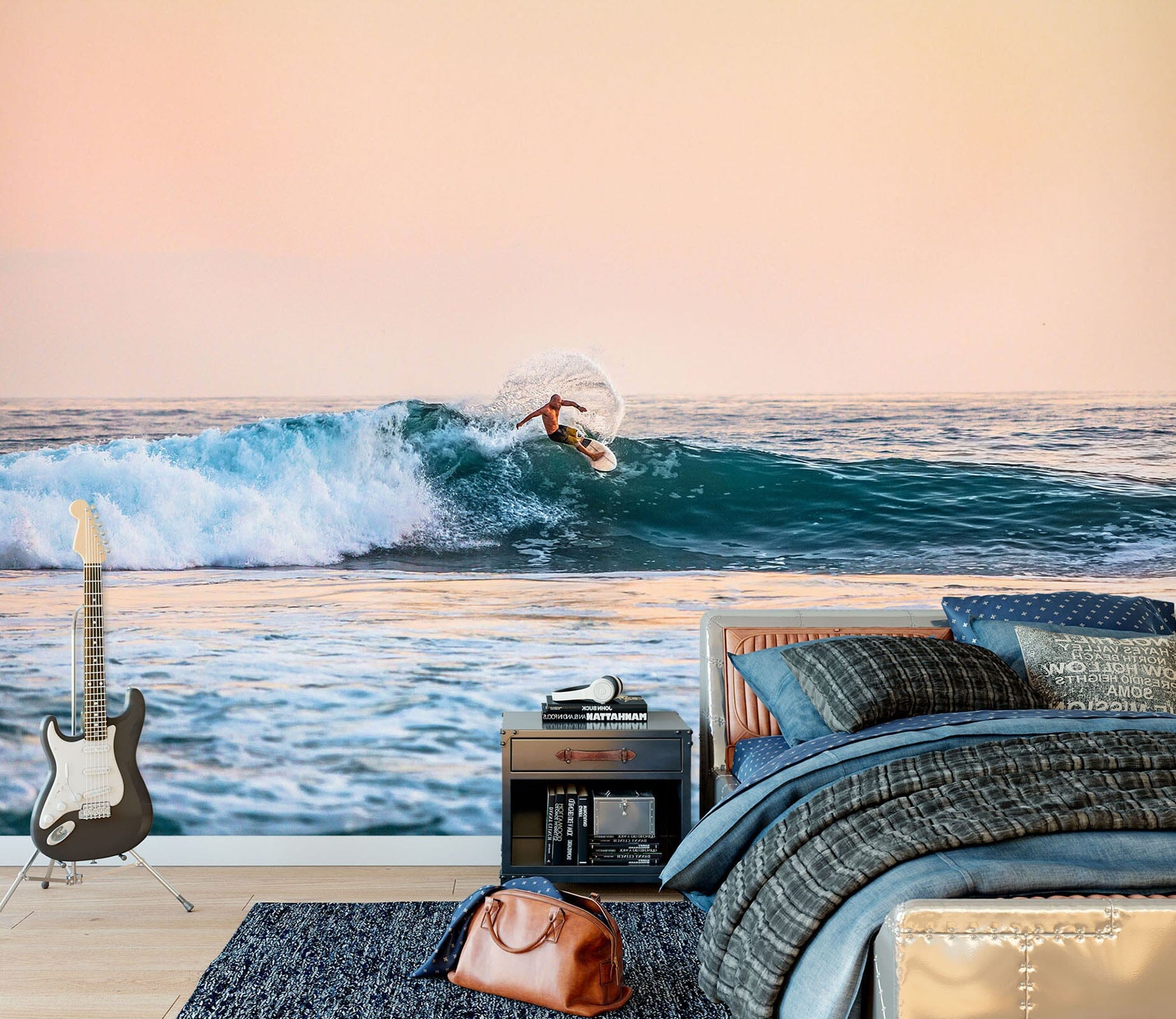 3D Sea Surfing 122 Wall Murals Wallpaper AJ Wallpaper 2 