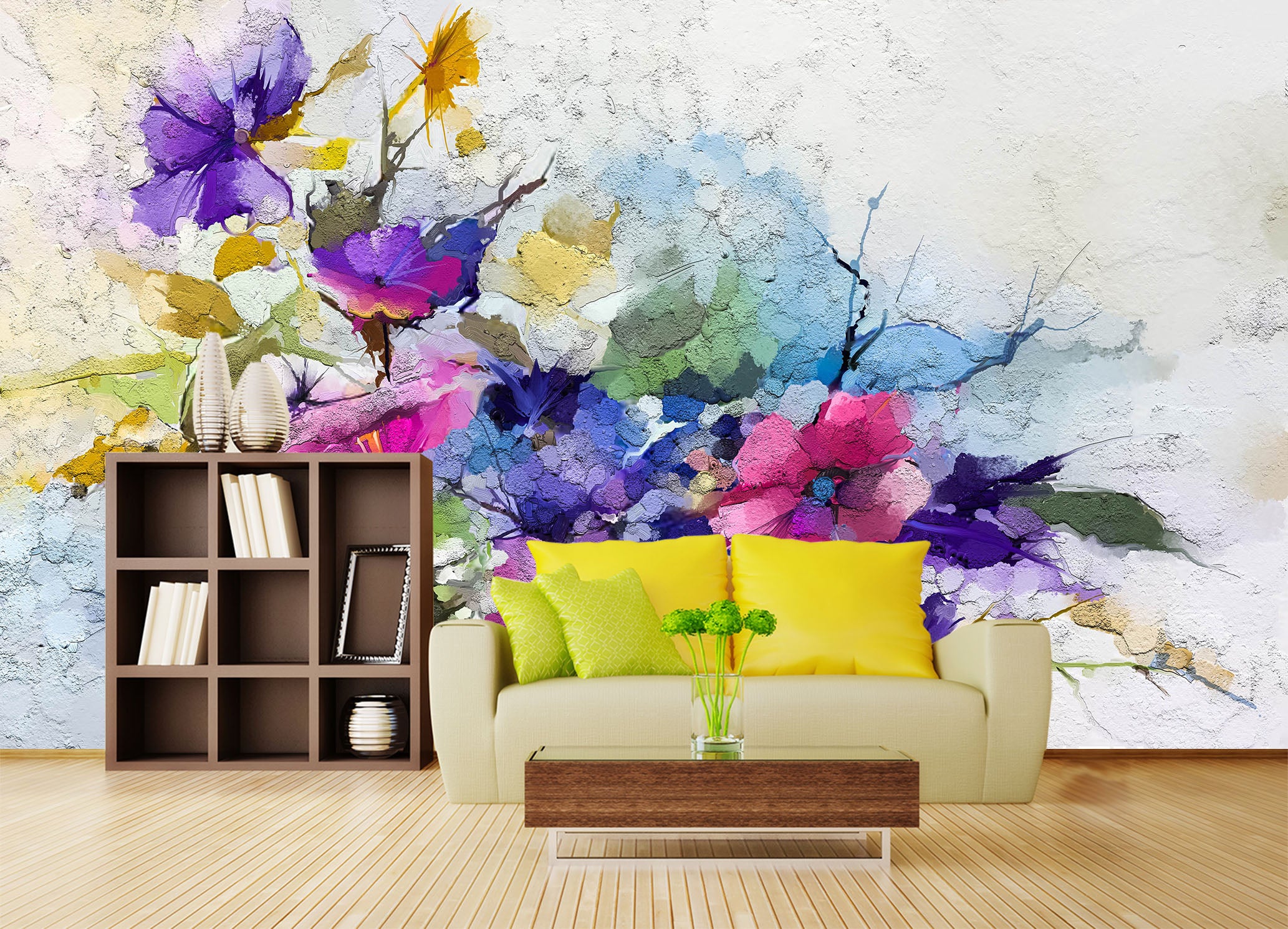 3D Art Flower 2063 Wall Mural Wall Murals