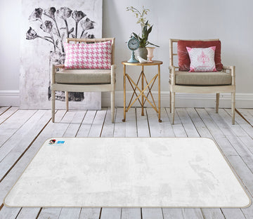 3D Simple White 3023 Rug Non Slip Rug Mat