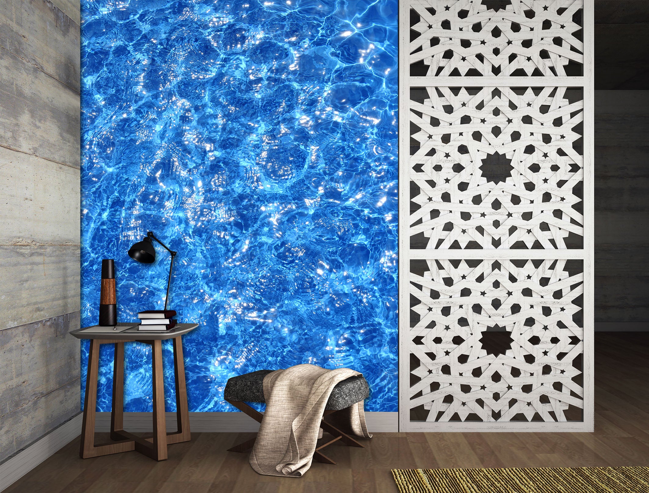 3D Blue Water 2094 Wall Mural Wall Murals