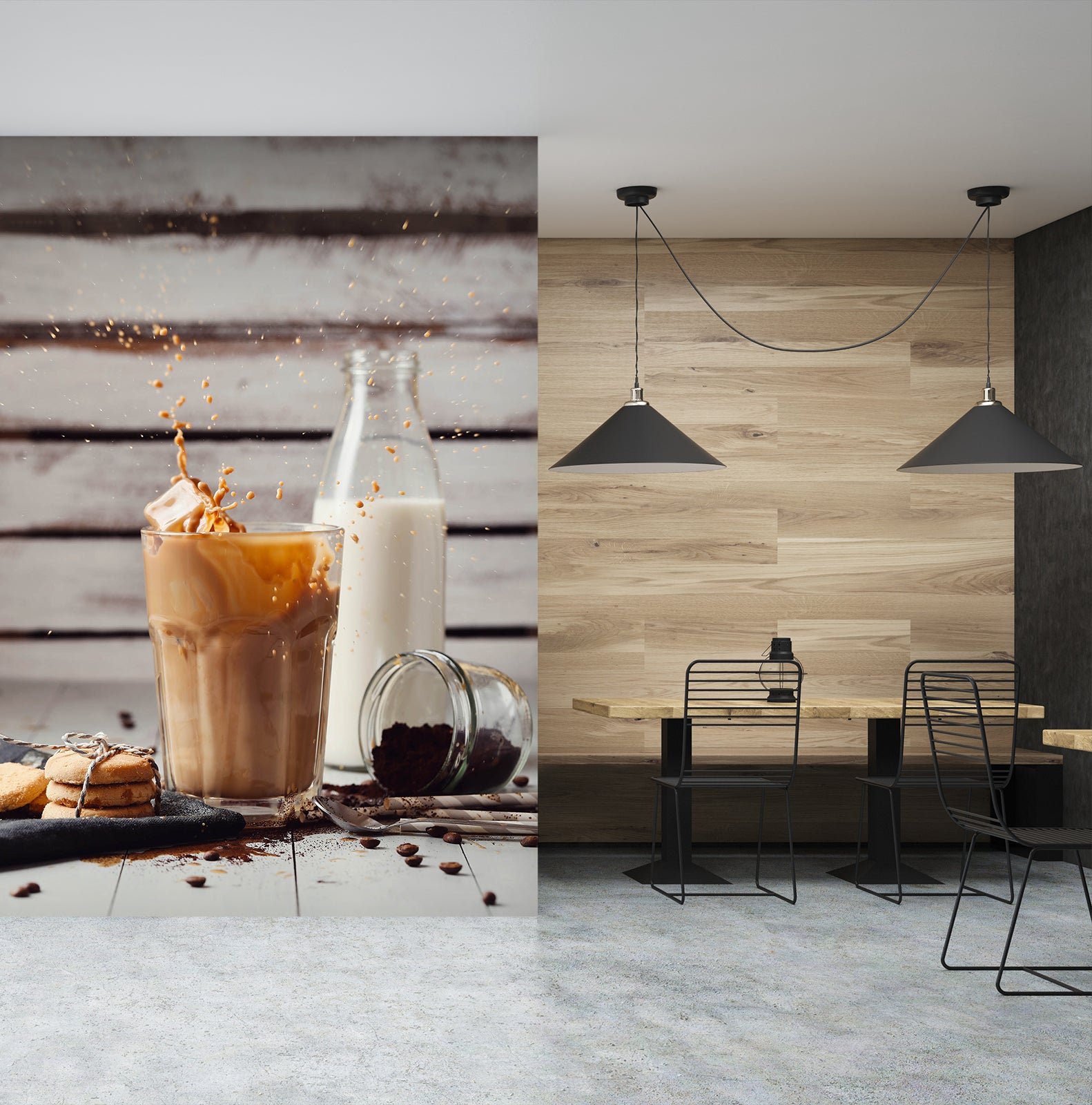 3D Pearl Tea 2112 Fruit Bubble Tea Milk Tea Shop Wall Murals