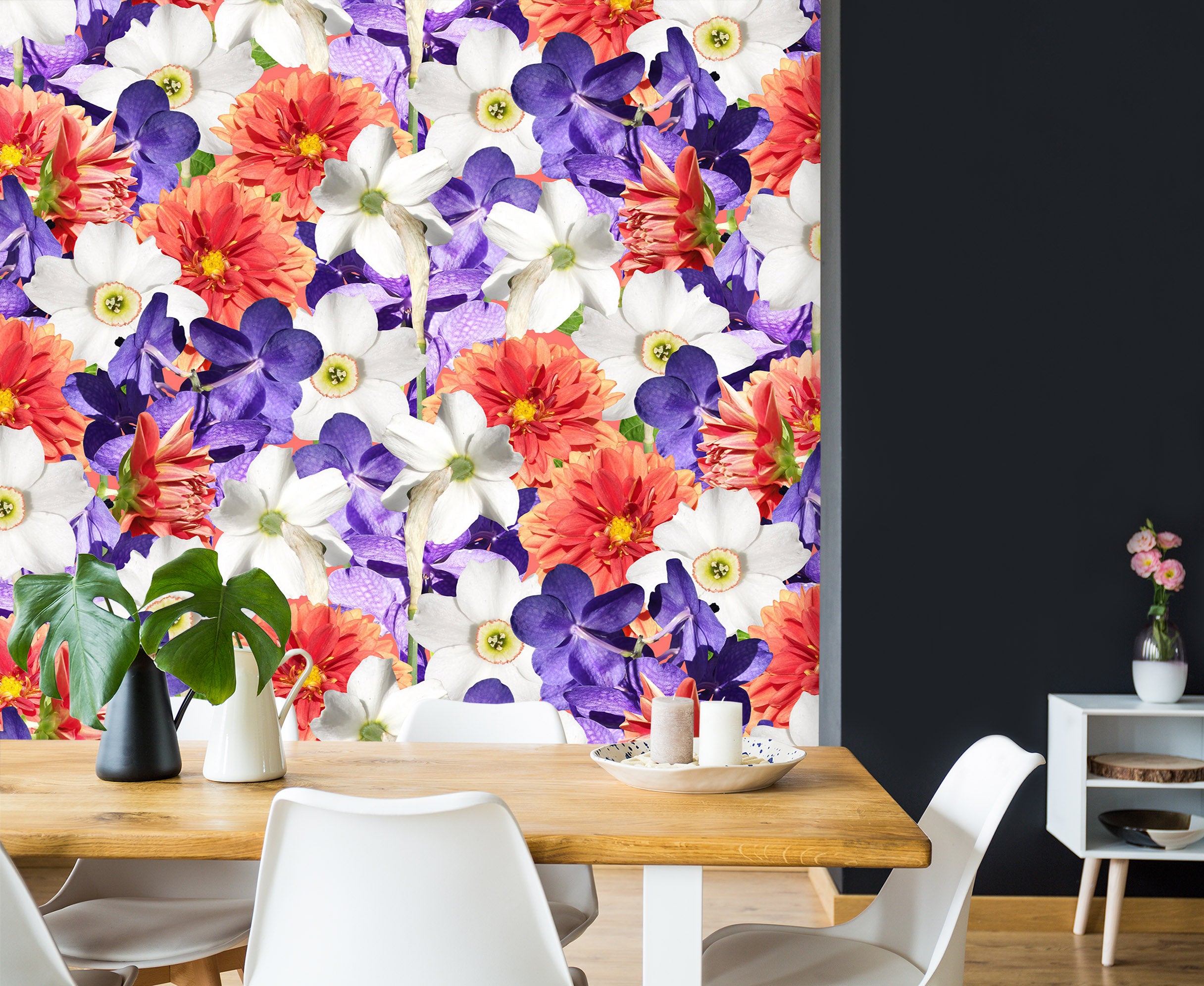 3D Red Petals 2034 Wall Mural Wall Murals