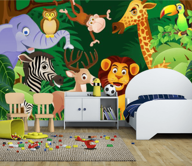 3D Forest Lovely Animals Wallpaper AJ Wallpaper 