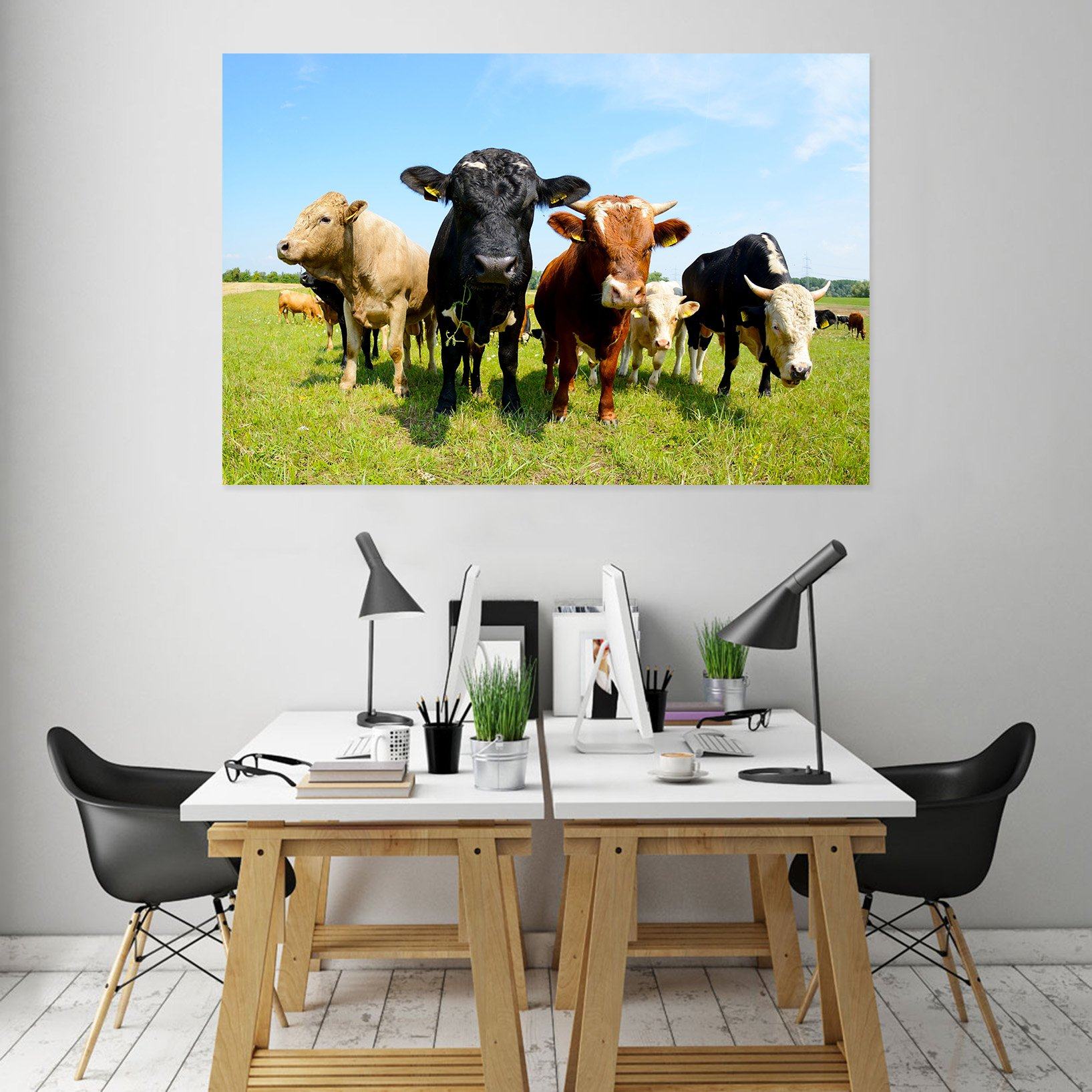 3D Grassland Herd 43 Animal Wall Stickers Wallpaper AJ Wallpaper 2 