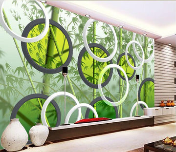 3D Round Bamboo Wallpaper AJ Wallpaper 1 