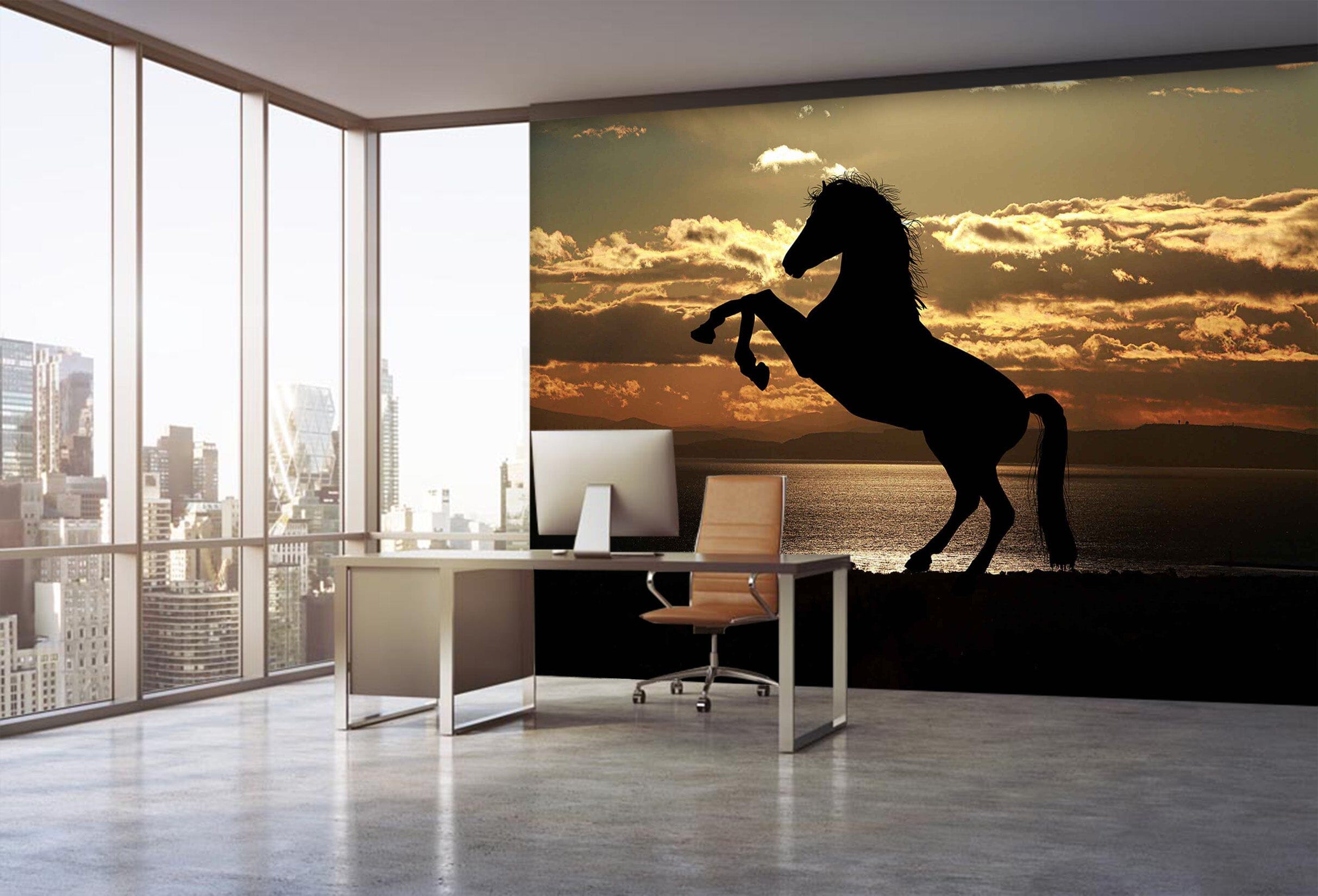3D Horse Jumping 156 Wall Murals Wallpaper AJ Wallpaper 2 