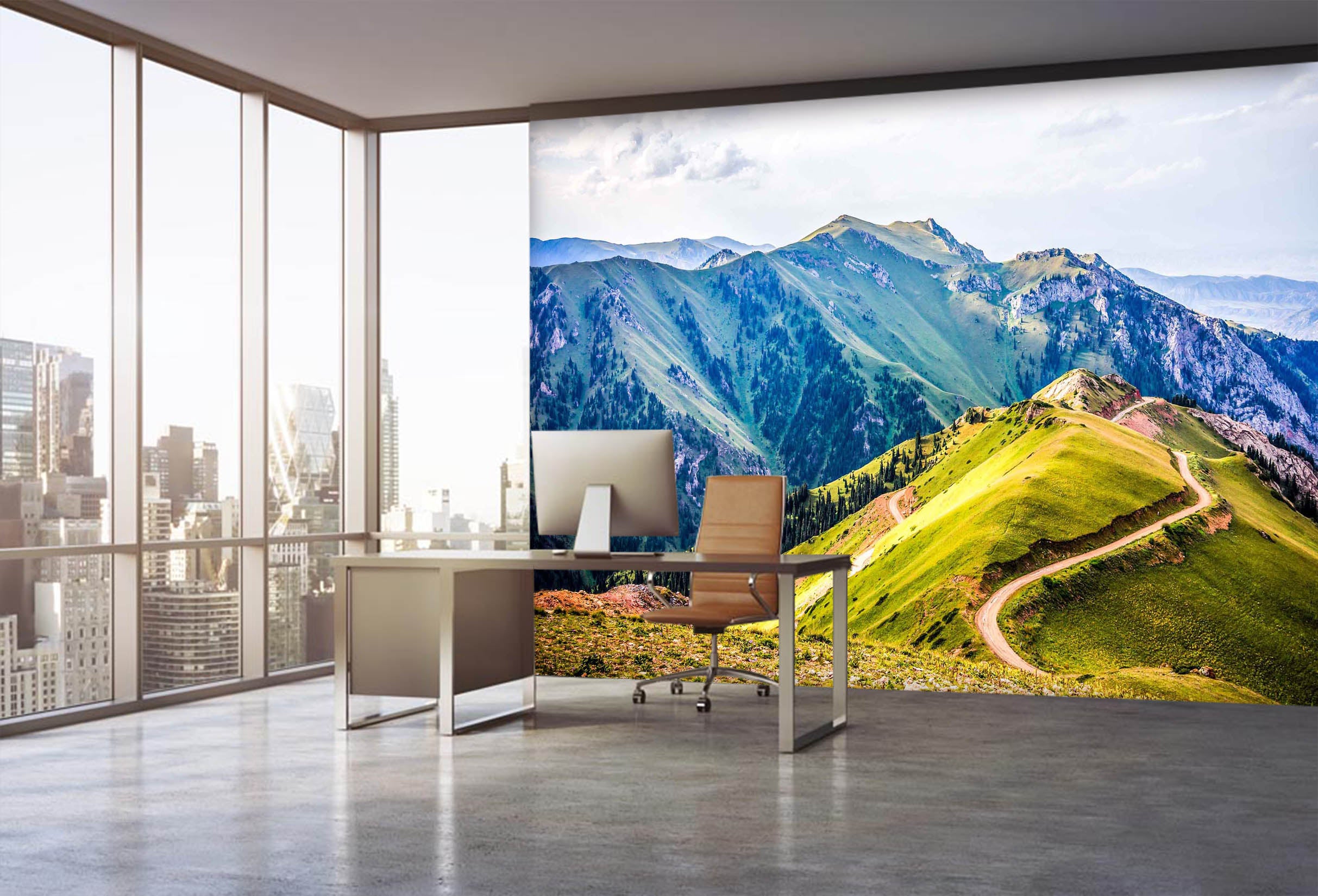 3D Natural Mountain 041 Wall Murals