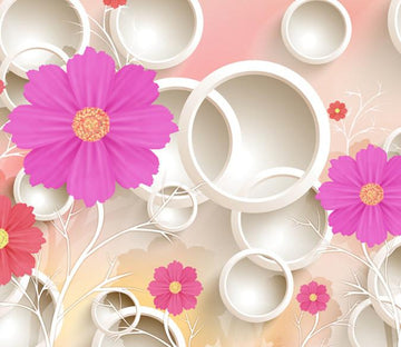 3D Purple Flowers Sight Wallpaper AJ Wallpaper 1 