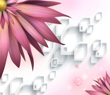 3D Purple Flowers Scene 1 Wallpaper AJ Wallpaper 1 