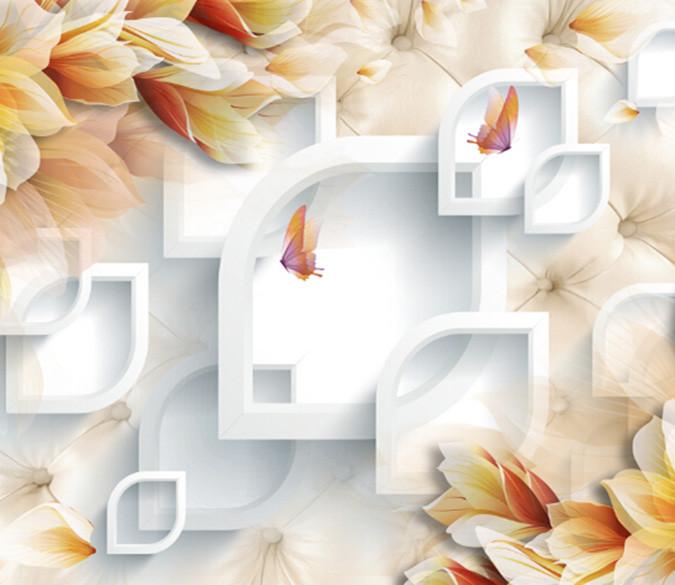 3D Charming Flowers Scene Wallpaper AJ Wallpaper 1 