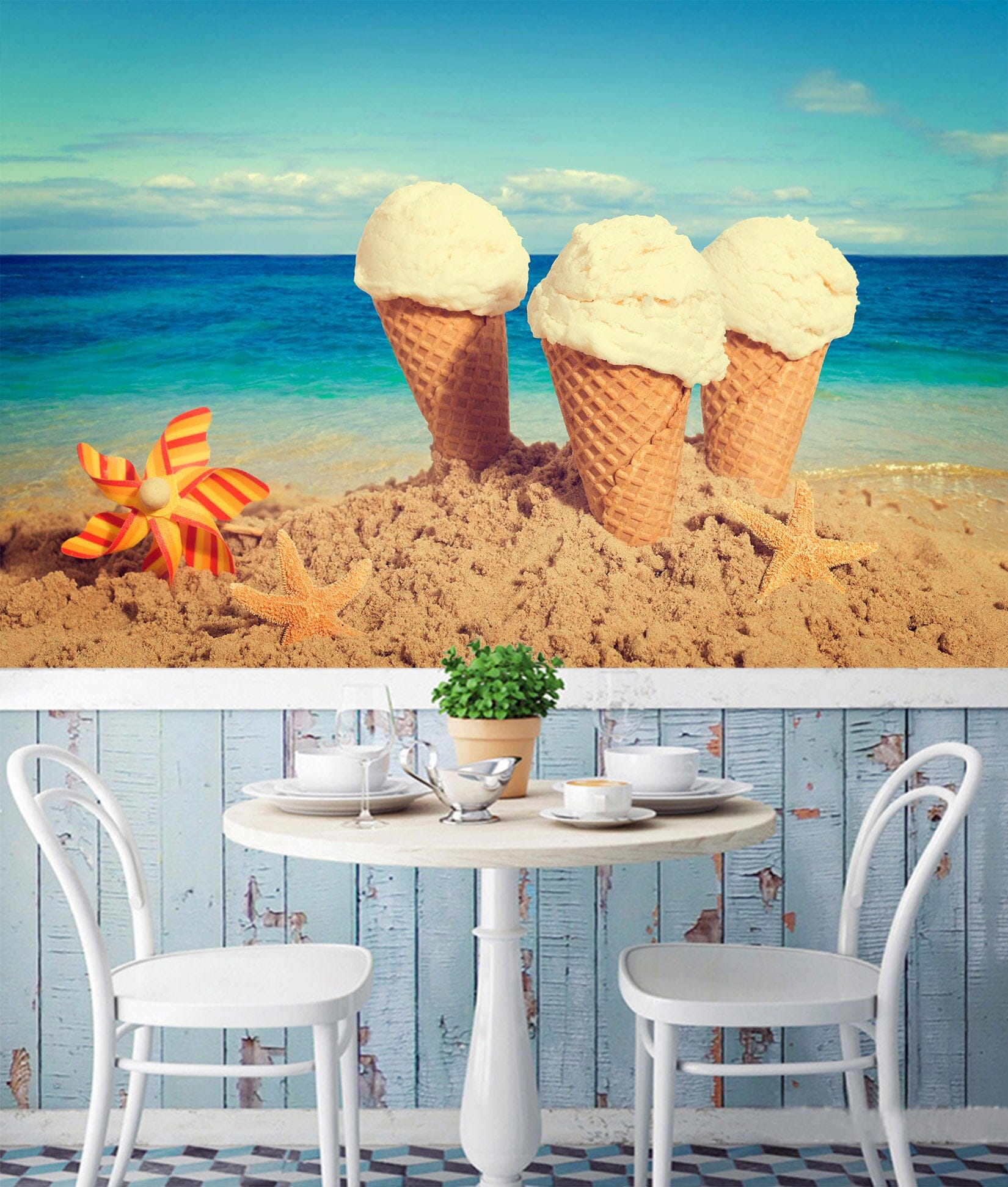 3D White Cone 1082 Wall Murals Wallpaper AJ Wallpaper 2 