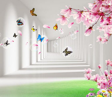 3D Red Charming Flowers Wallpaper AJ Wallpaper 1 