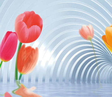 3D Charming Flowers Wallpaper AJ Wallpaper 1 