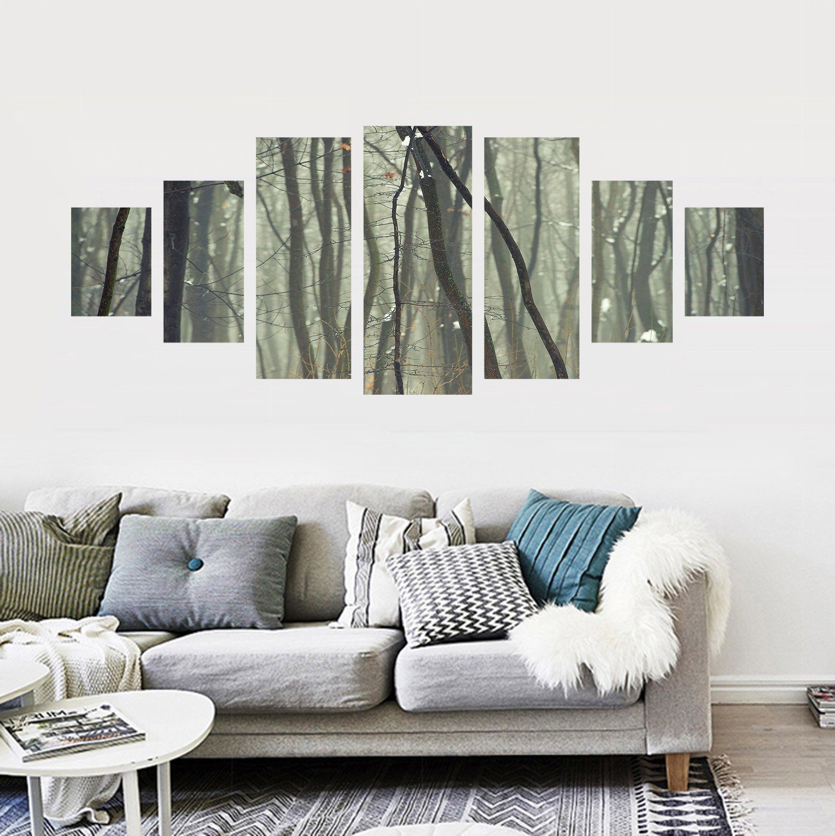 3D Branch Dense 029 Unframed Print Wallpaper Wallpaper AJ Wallpaper 