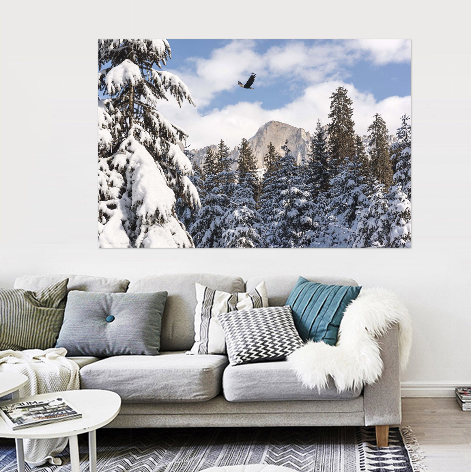 3D Heavy Snow Forest 116 Marco Carmassi Wall Sticker