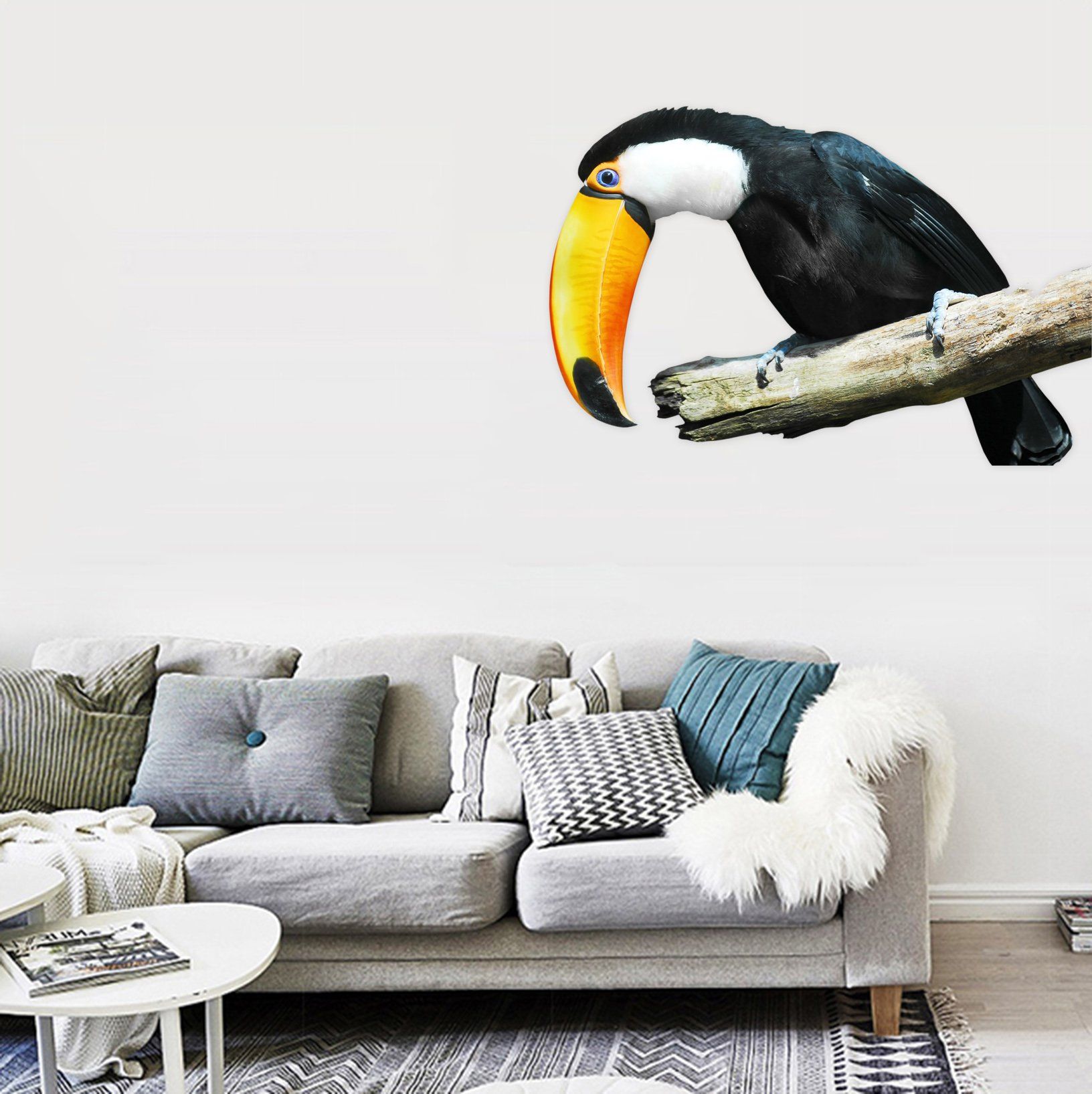 3D Bird Mouth 045 Animals Wall Stickers Wallpaper AJ Wallpaper 