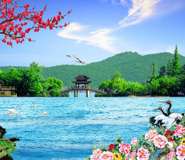 Woods And Red-crowned Crane Wallpaper AJ Wallpaper 1 