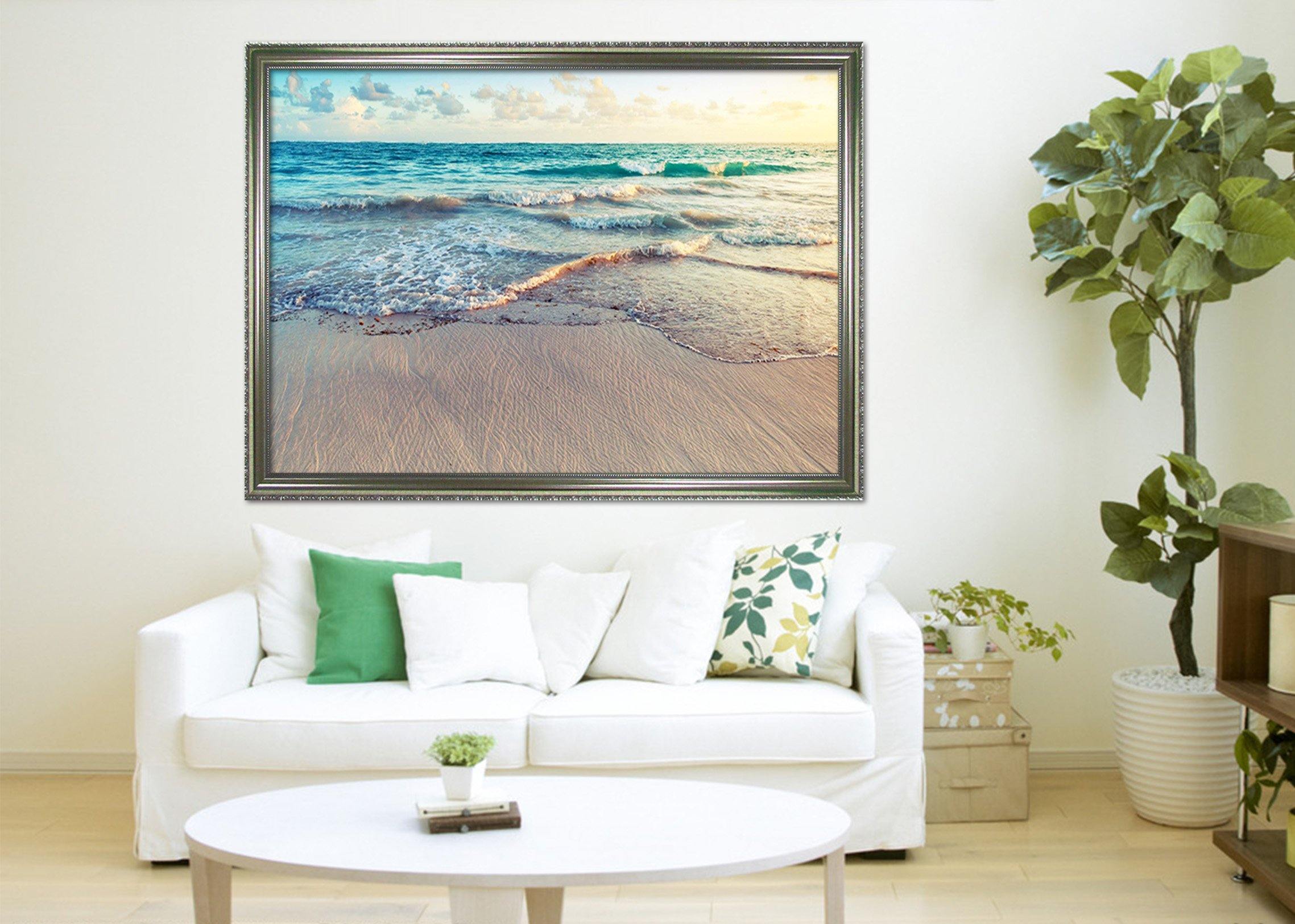 3D Sea Beach 181 Fake Framed Print Painting Wallpaper AJ Creativity Home 