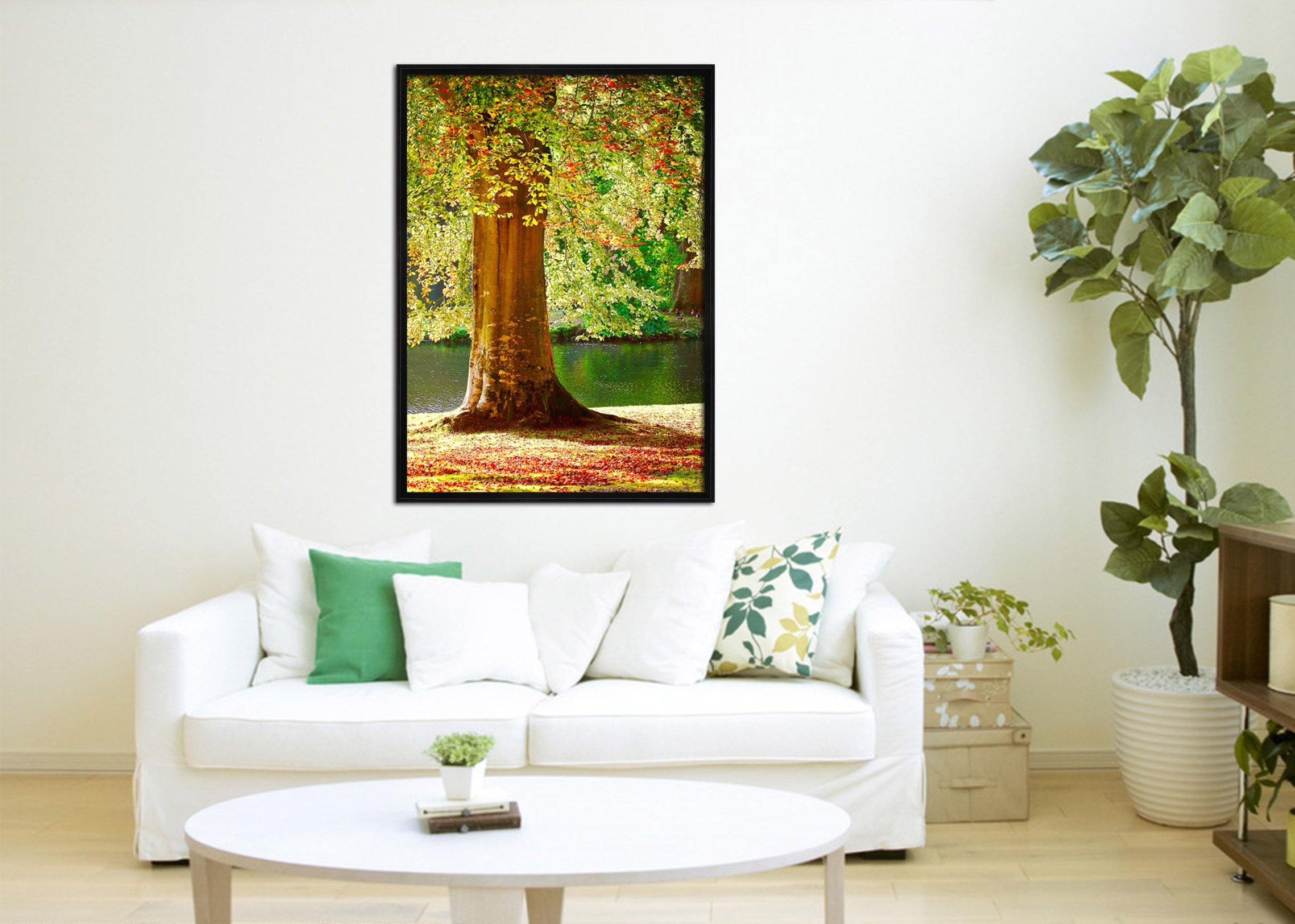 3D Big Tree 049 Fake Framed Print Painting Wallpaper AJ Creativity Home 